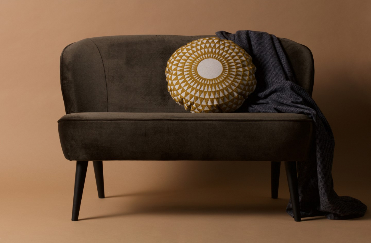 Sofá 'Sara' - Verde/Sameto