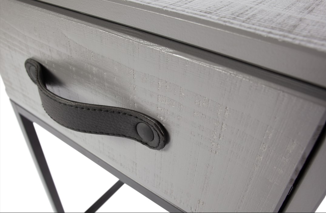 Mesita de noche 'Morris' - Gris