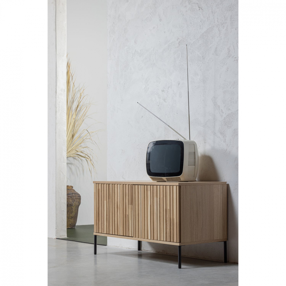 Mesa de TV 'New Gravure' 100 cm - Roble/Negro