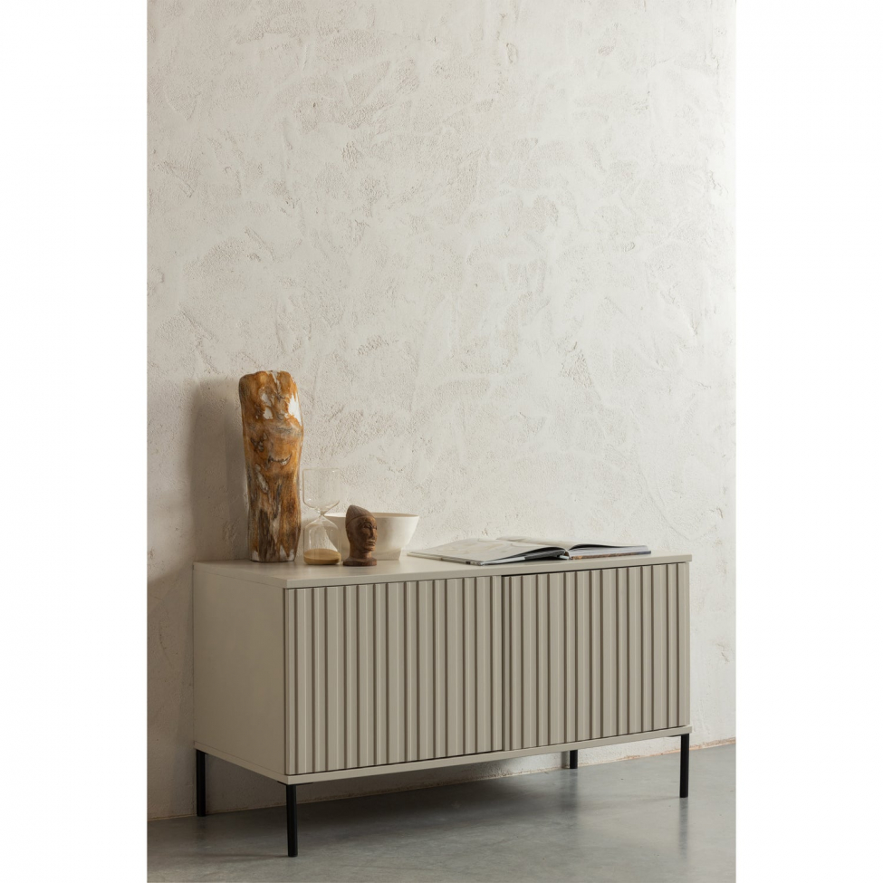 Mesa de TV 'New Gravure' 100 cm - Beige/Negro