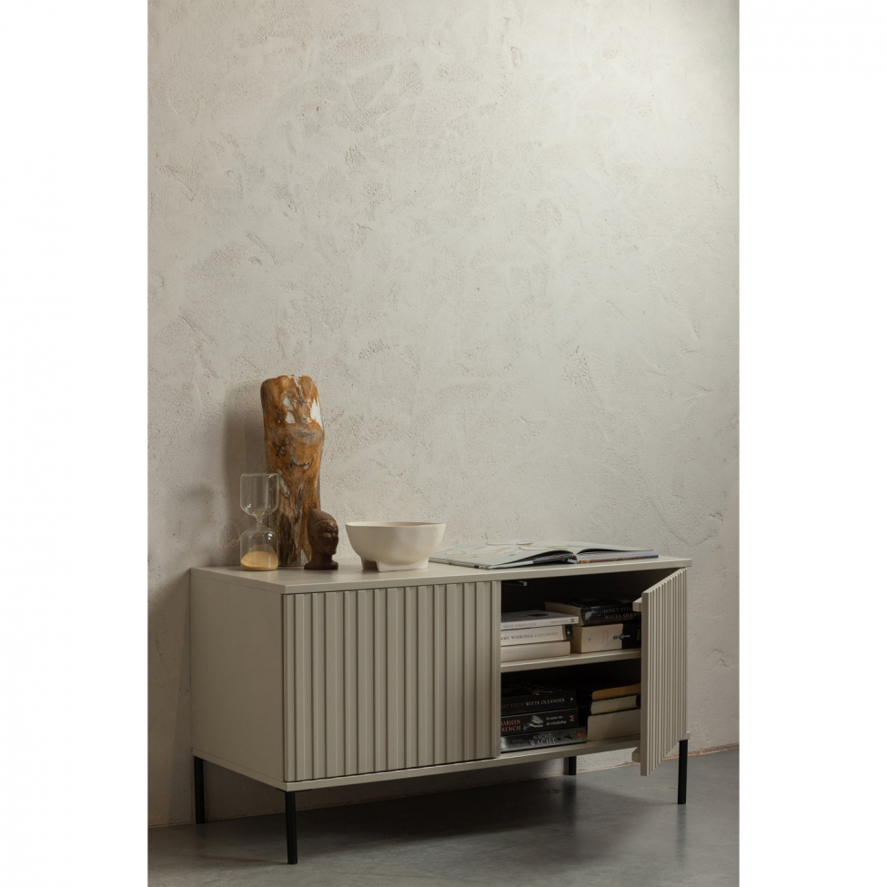Mesa de TV 'New Gravure' 100 cm - Beige/Negro