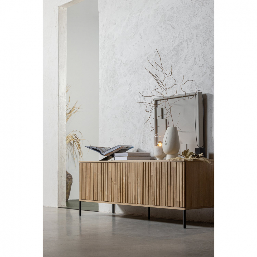 Mesa de TV 'New Gravure' 150 cm - Roble/Negro