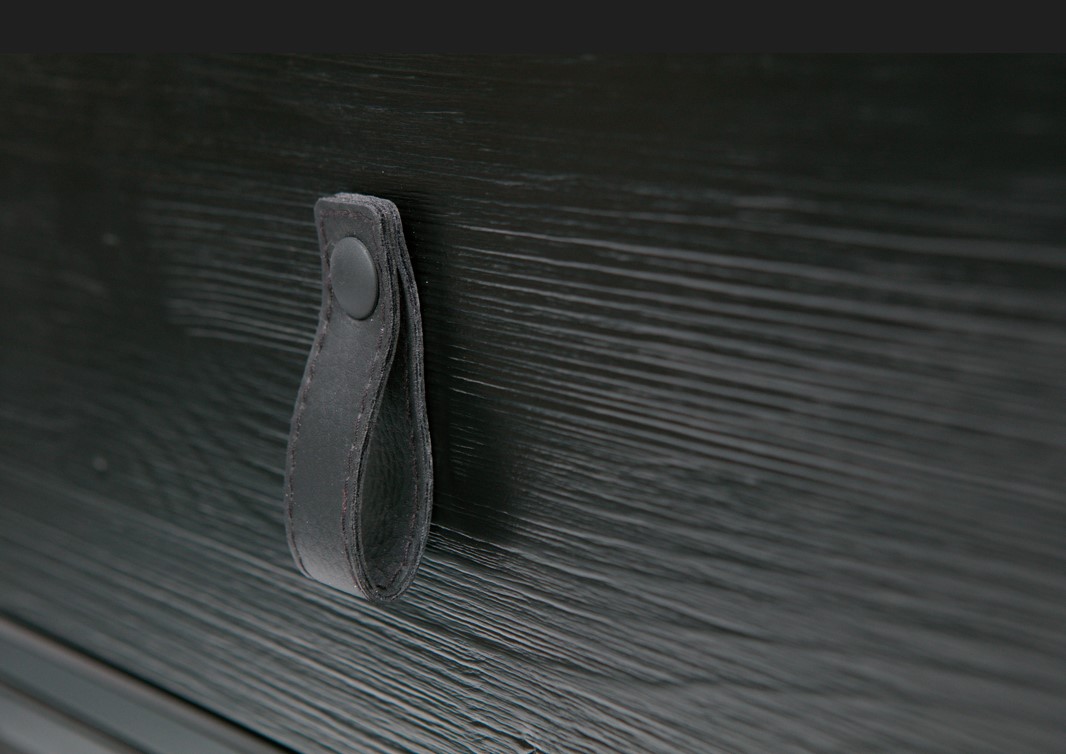 Mesita de noche 'Zola' con cajón - Negro