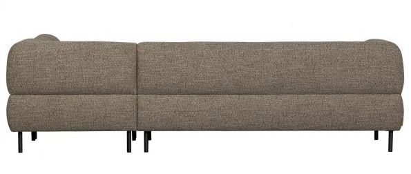 Sofá de esquina derecho 'Lloyd' - Marrón oscuro