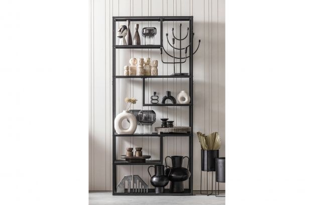 Estante de pared 'Teun' - Negro