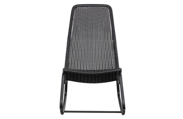 Silla mecedora 'Tom' - Negro