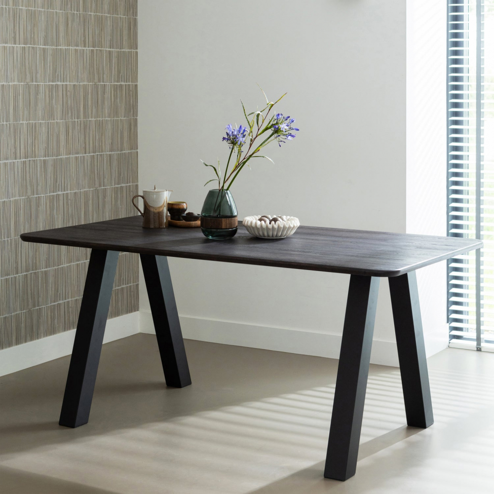 Mesa de comedor 'Tablo' 160x90 cm - Marrón oscuro