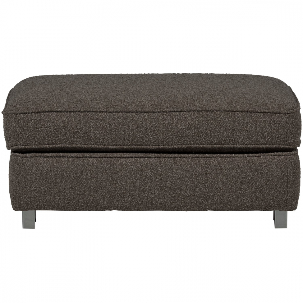 Puf 'Lazy' - Gris bouclé