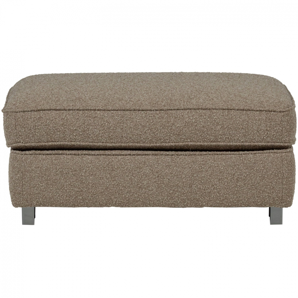 Puf 'Lazy' - Gris bouclé