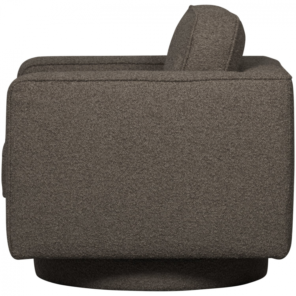 Sillón giratorio 'Lazy' - Gris bouclé