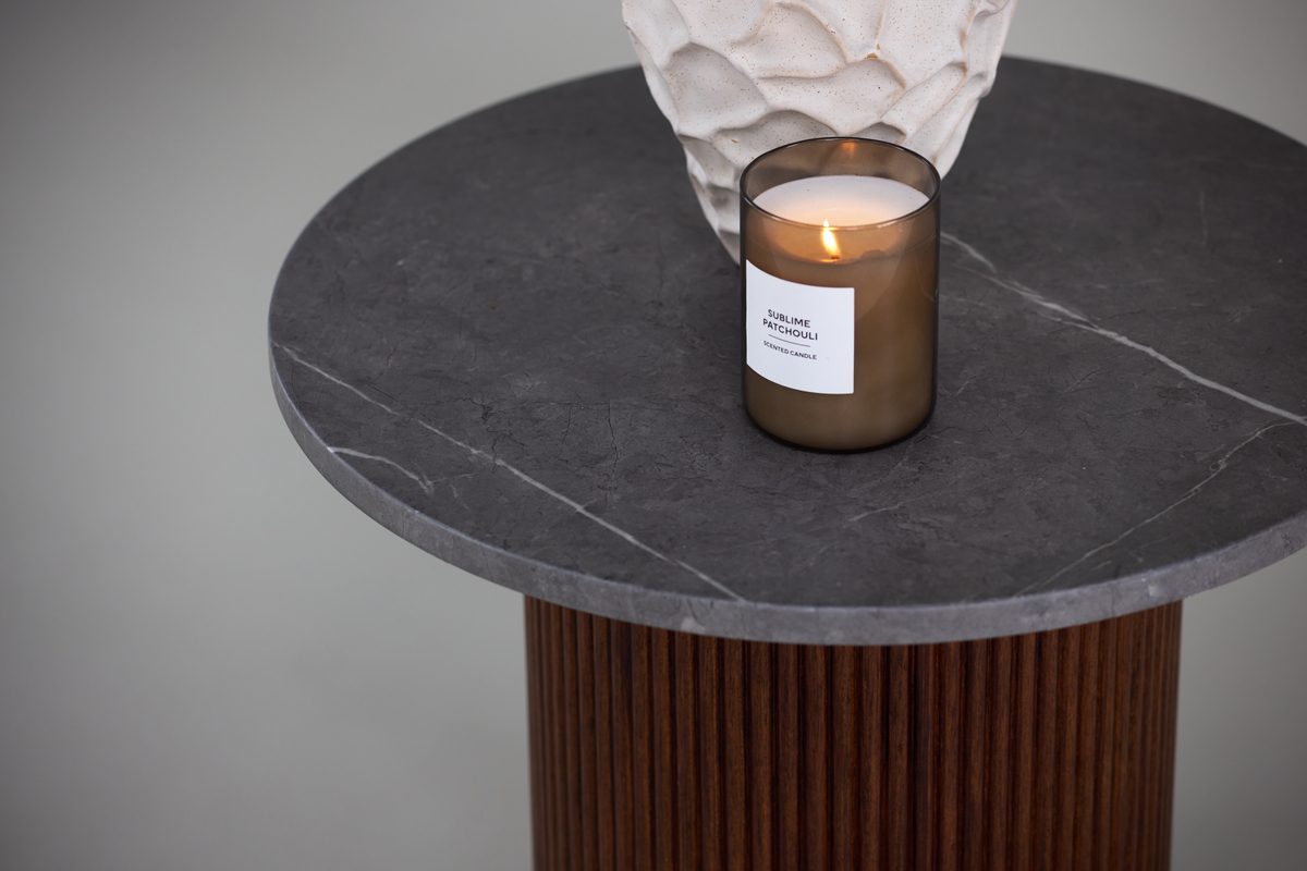 Mesa auxiliar 'Härjedalen' Redonda 52cm - Marrón