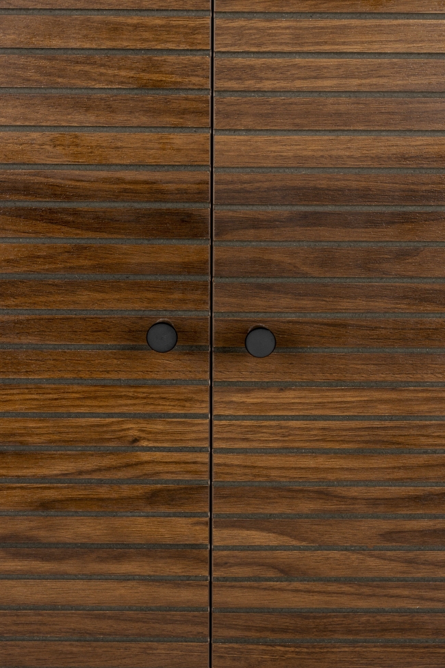 Armario 'Stripes' - Marrón