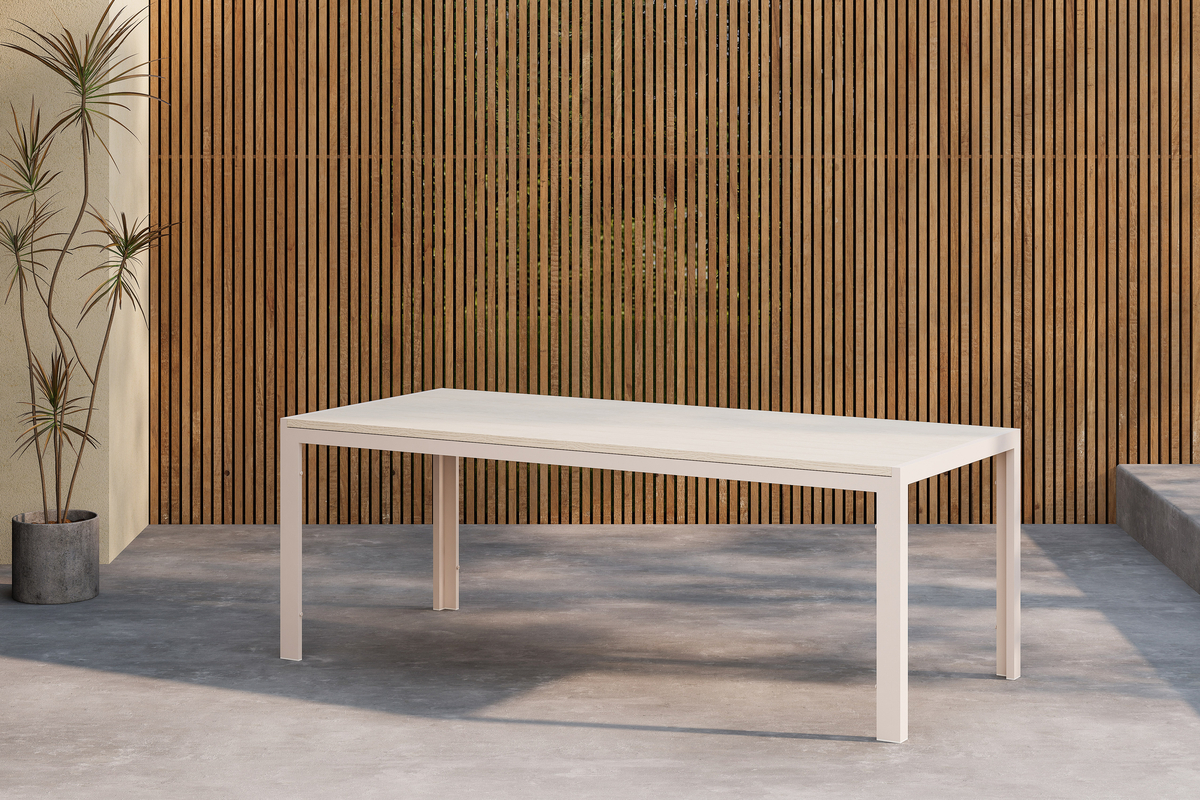 Mesa de jardín 'Noto' 205x90cm - Beige