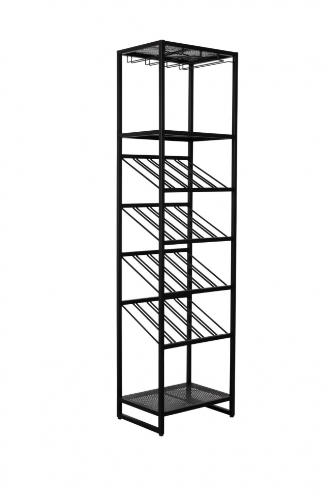 Estante de vino 'Cantor' S - Negro