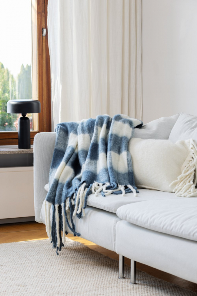 Manta 'Phoebe' 130x170cm - Azul