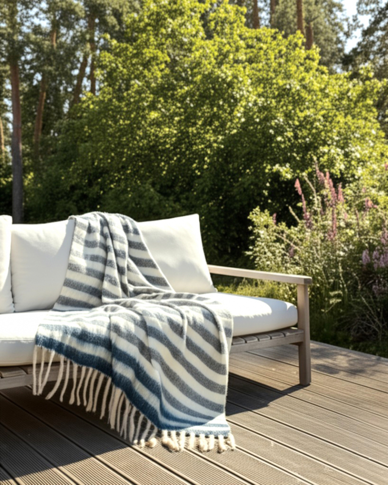 Plaid 'Carrie' 130x170cm - Azul