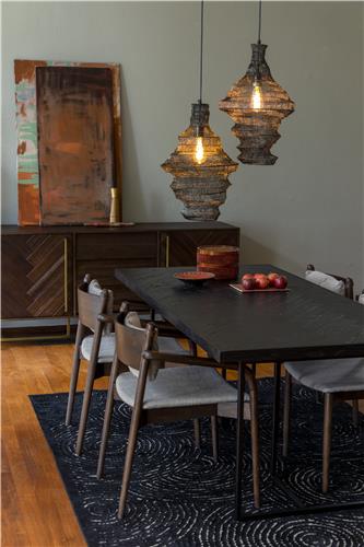 Mesa lateral 'Class' alta - Marrón