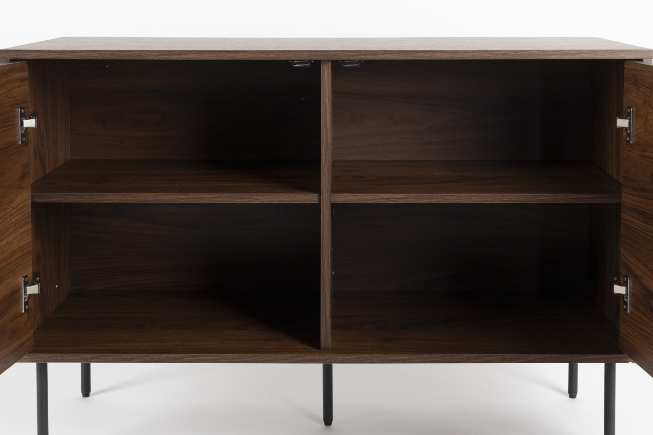 Mesa auxiliar 'Stripes Low' 120x42x50 cm - Marrón