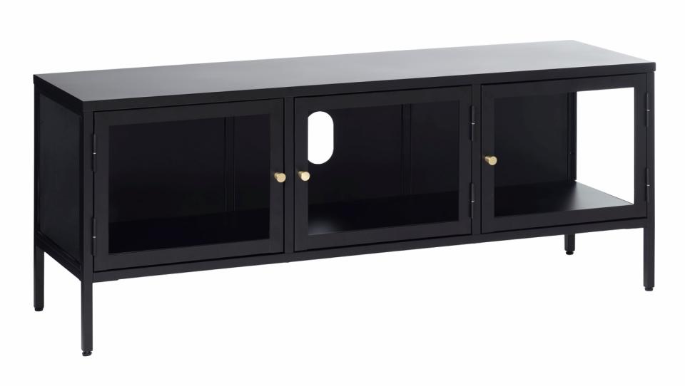 Mesa de TV 'Hagavik' - Negro/Latón
