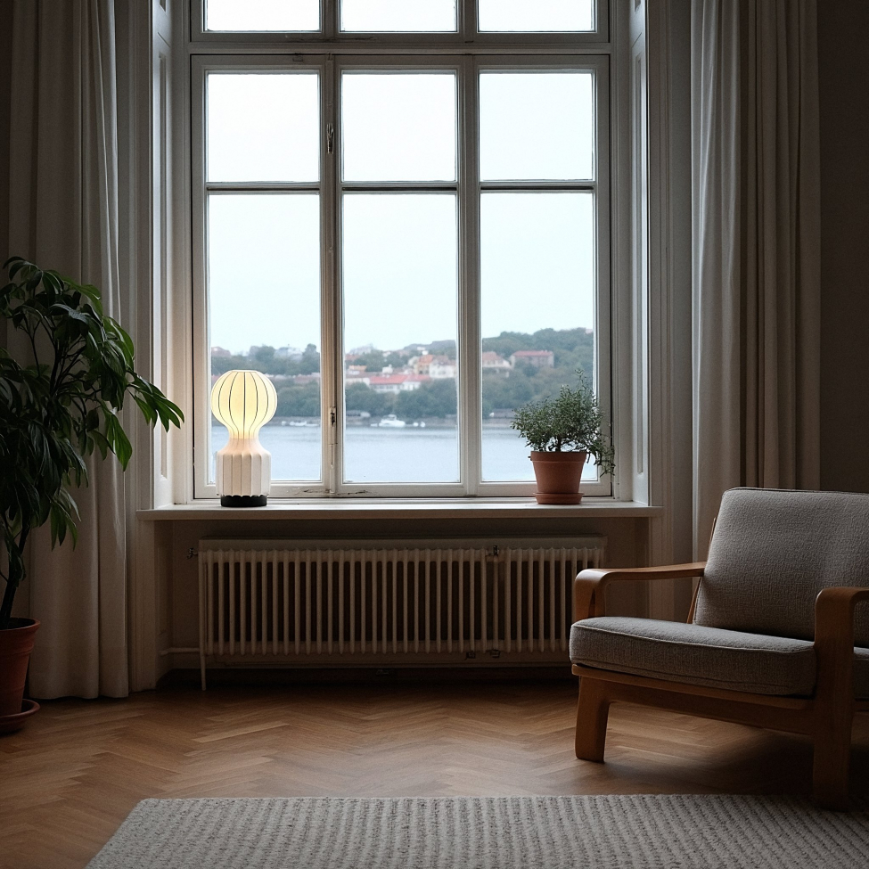 Lámpara 'Senigallia' S - Blanco/Negro