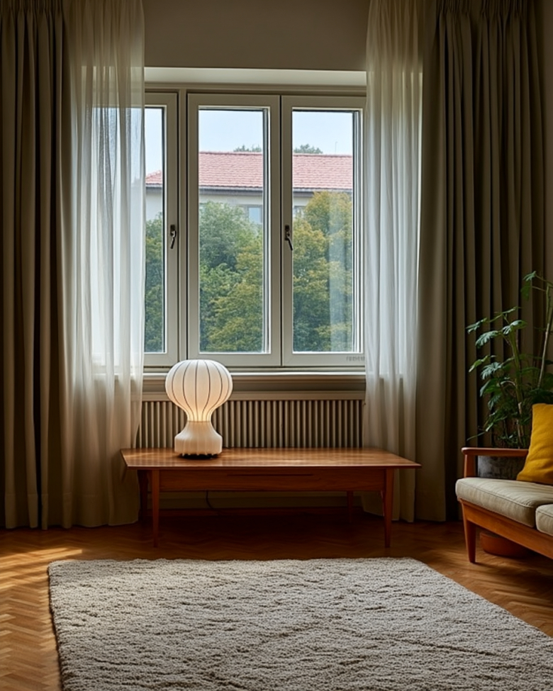 Lámpara 'Senigallia' M - Blanco/Negro