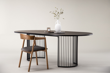 Mesa de comedor 'Hindås' 110x220cm - Negro