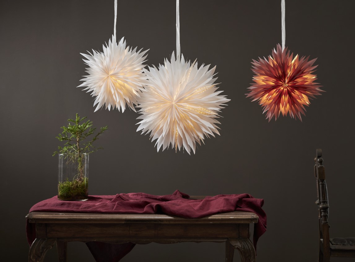 Estrella de Navidad 'Dis' - Blanca