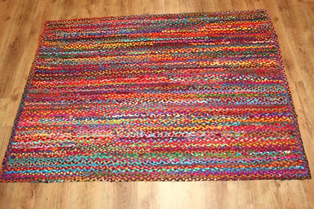 Alfombra de trapo 'Flätan' 70x300cm - Multi