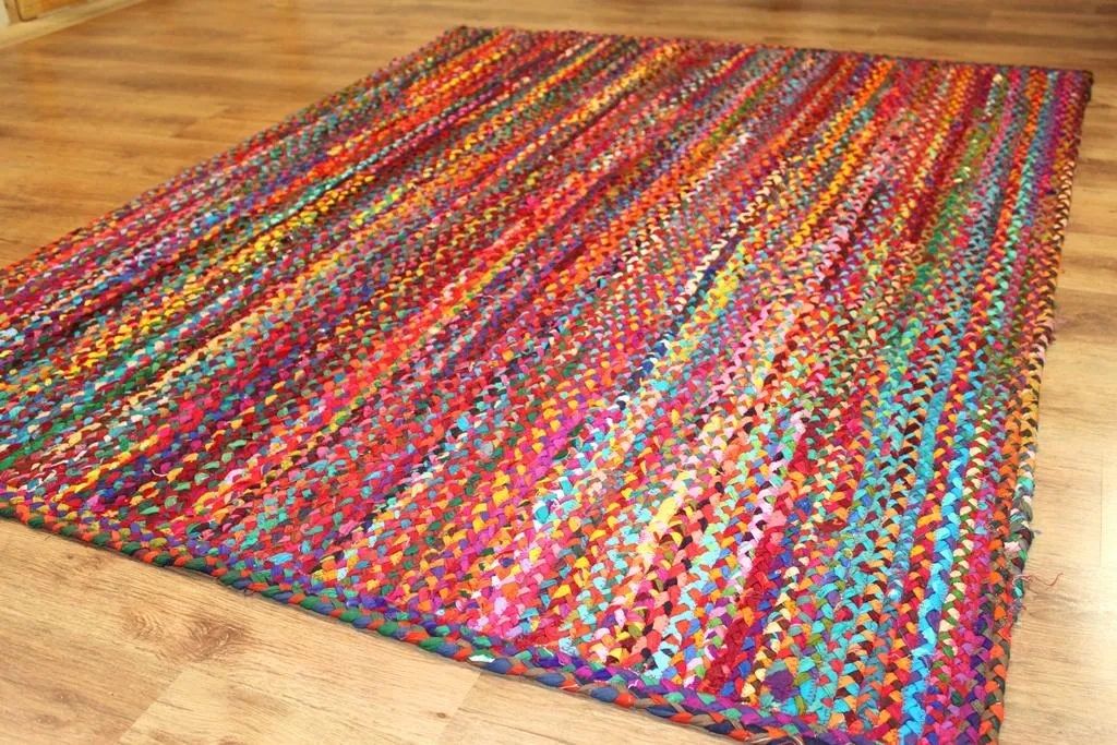 Alfombra de trapo 'Flätan' 160x230cm - Multi