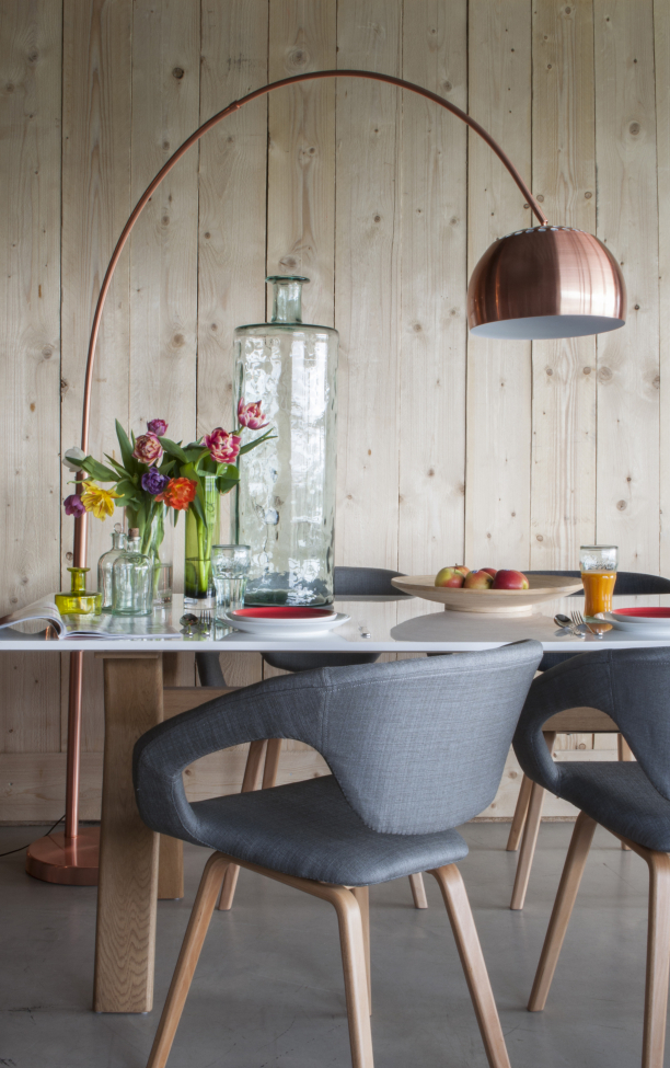 Lámpara de pie 'Bow' - Cobre