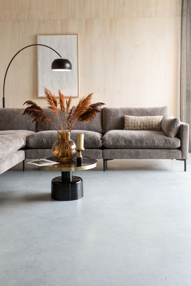 Lámpara de pie 'Metal Bow' - Negro