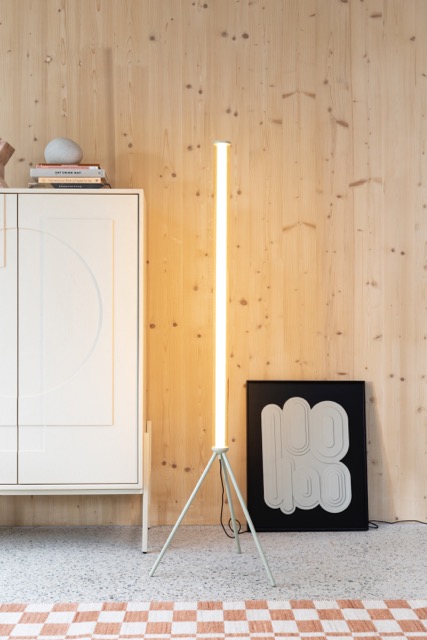 Lámpara de pie 'Scotty' 51x51 - Beige