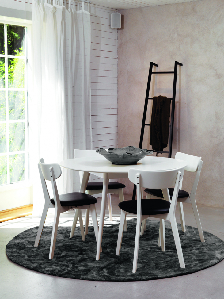 Mesa de comedor 'Yumi' Redonda 115cm - Blanca