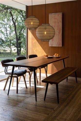 Lámpara de techo Redonda 'Ming 45' - Blanco