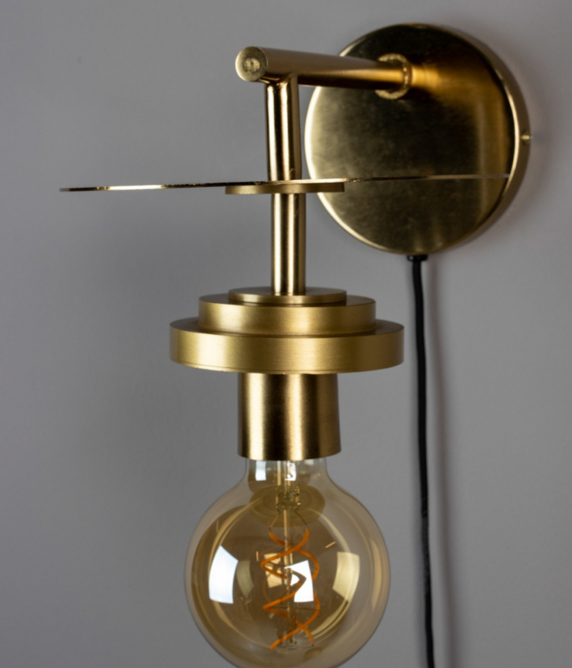 Aplique de pared 'Aden' - Latón