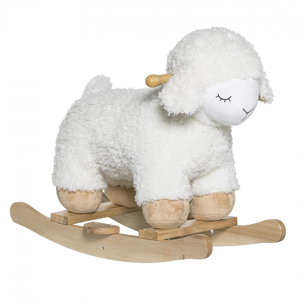 Caballito de madera 'Rocking Sheep' - Blanco