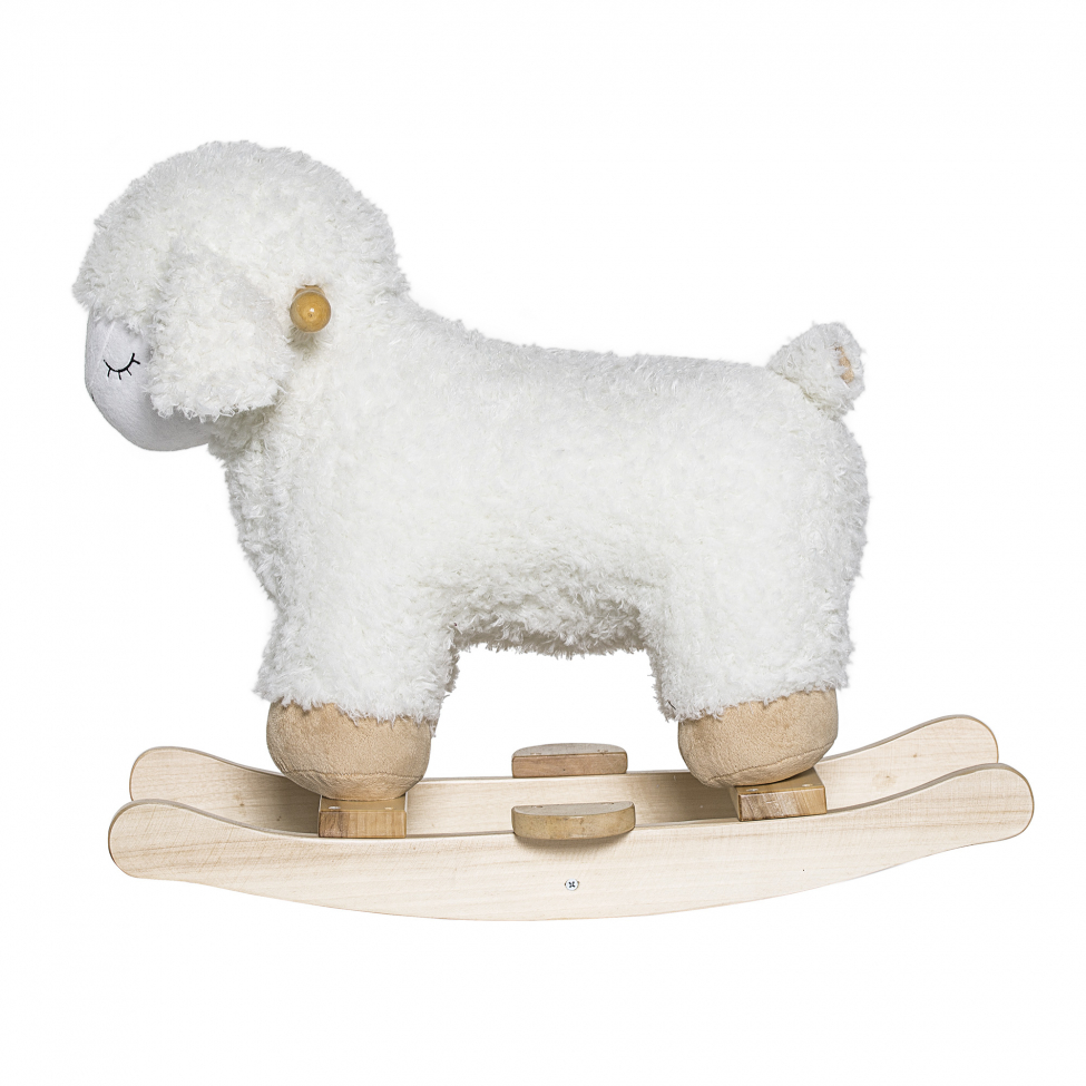 Caballito de madera 'Rocking Sheep' - Blanco
