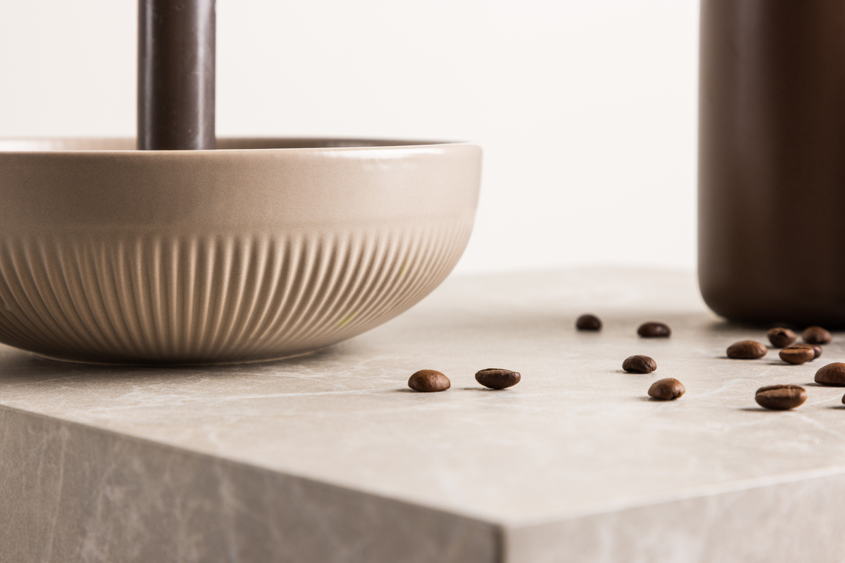 Candelabro 'Manarola' 18cm - Beige