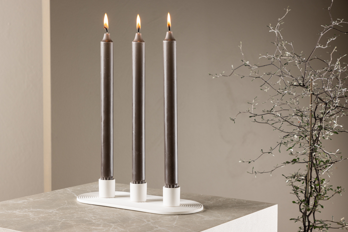 Candelabro 'Bronco' - Blanco