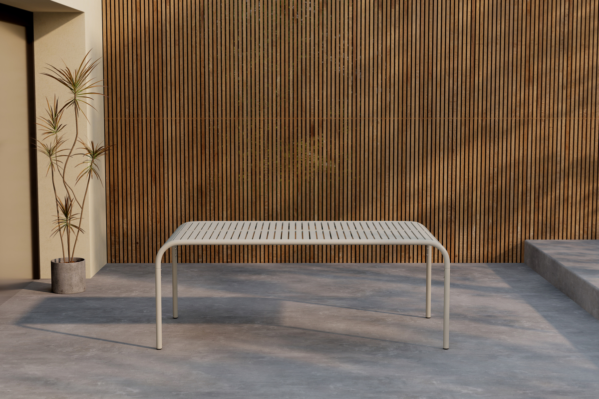 Mesa de jardín 'Pego' 200x100cm - Beige
