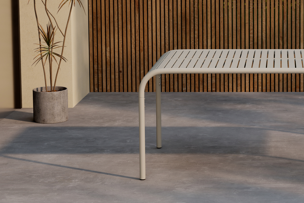 Mesa de jardín 'Pego' 200x100cm - Beige