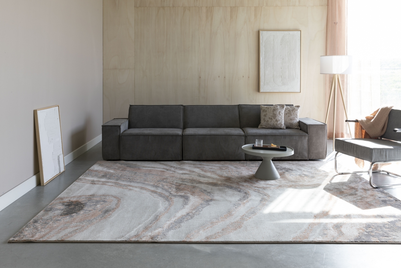 Alfombra 'Solar' 200x290cm - Marrón