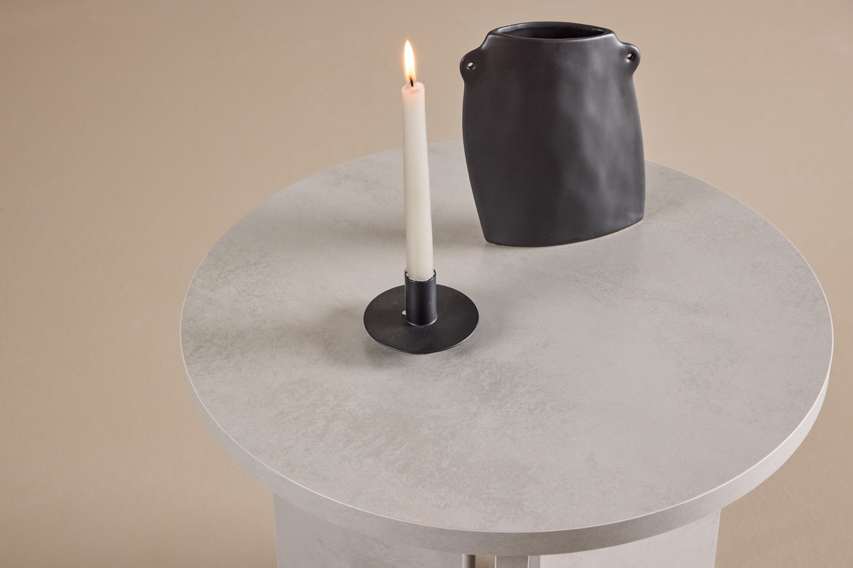 Mesa de sofá 'Stjärnvik' Redonda 55cm - Gris