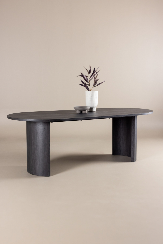 Mesa de comedor 'Vejle' 200x100cm - Negro