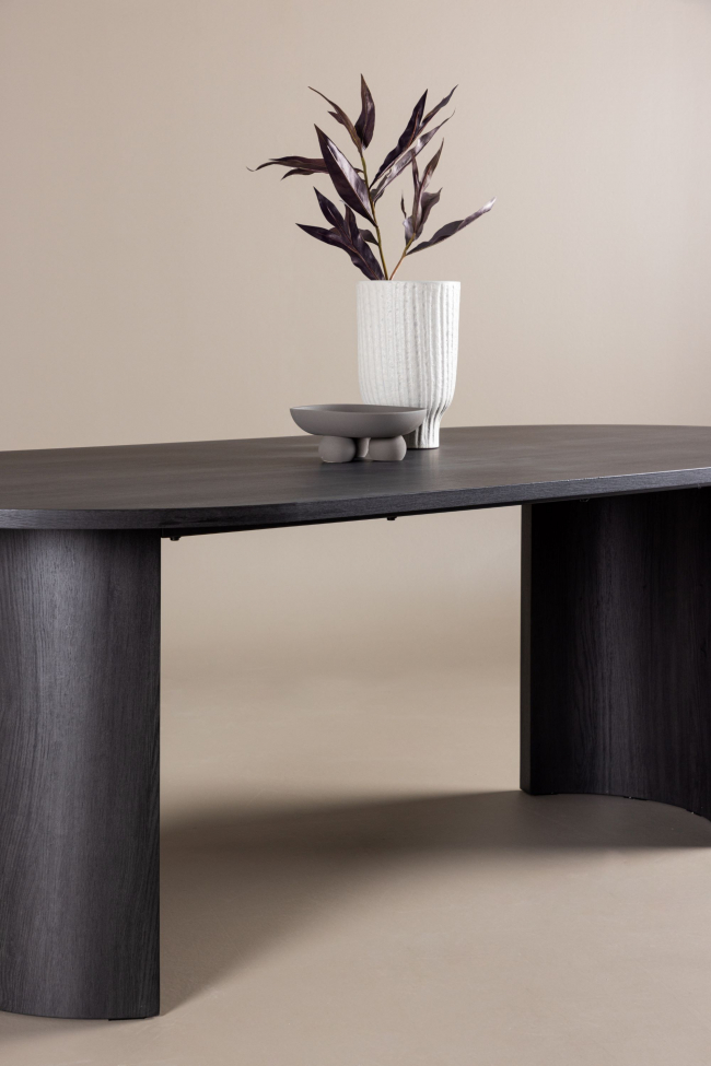 Mesa de comedor 'Vejle' 200x100cm - Negro