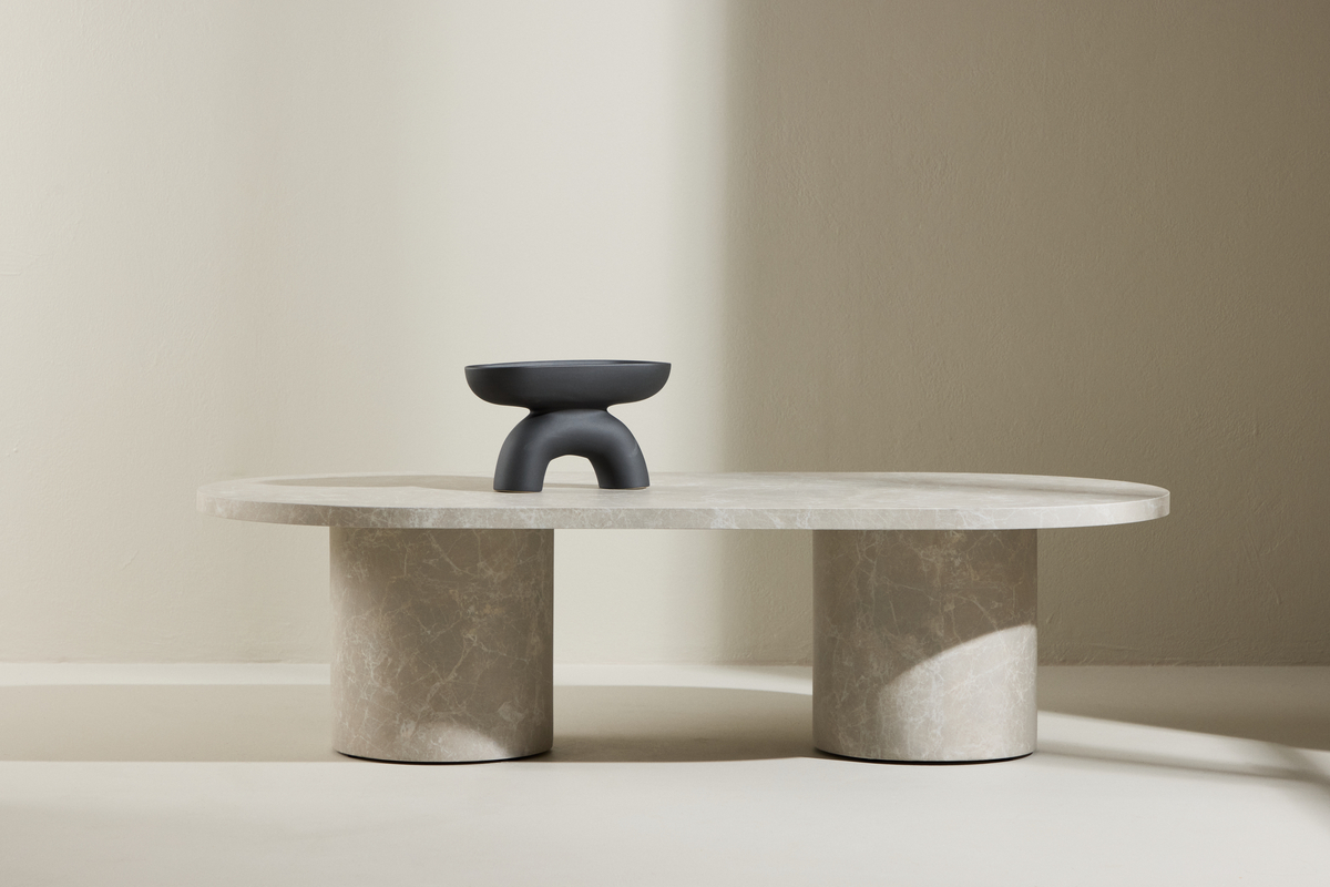 Mesa de café 'Narvik' 120x60cm - Beige