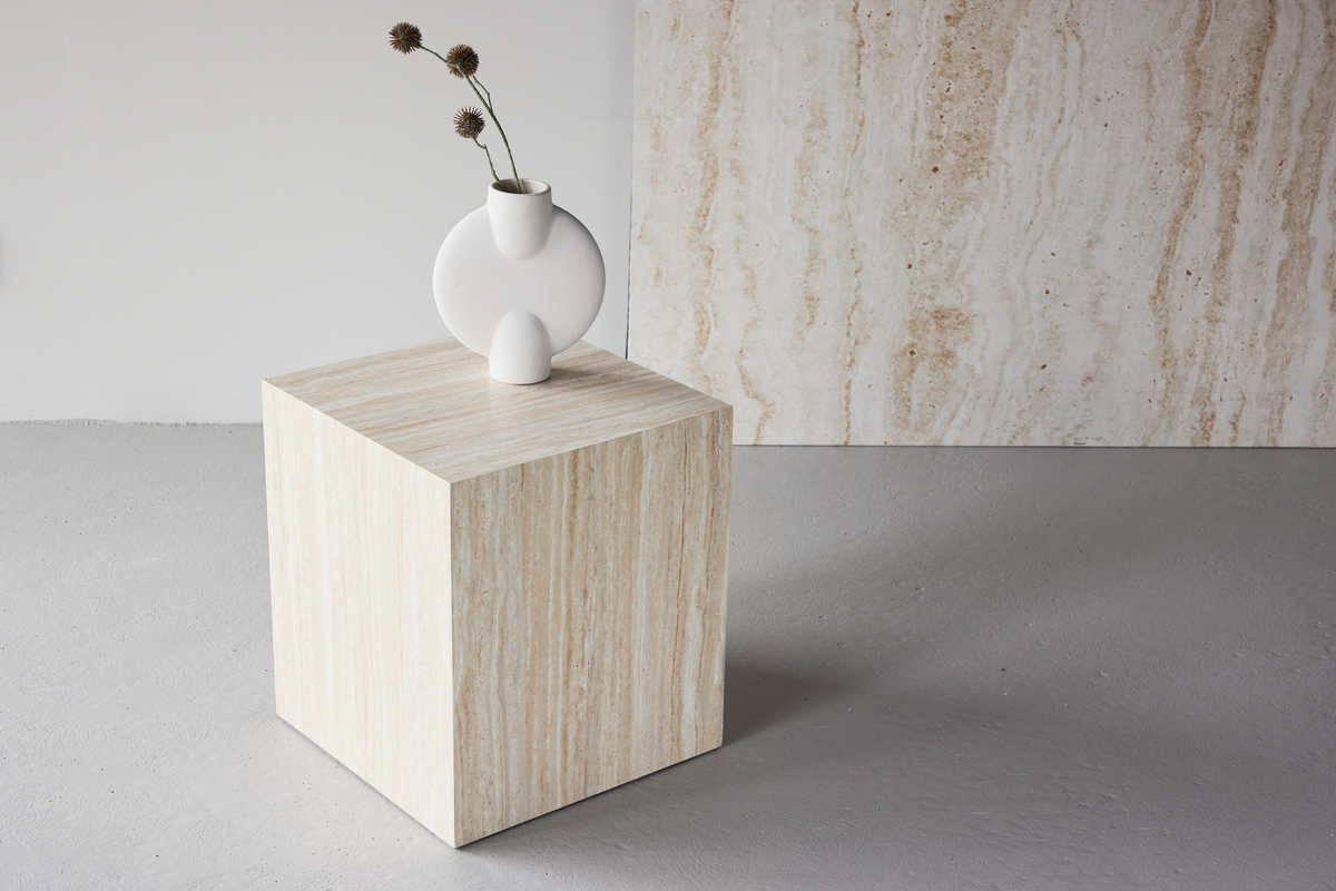 Mesa de centro 'Myrsjö' 40x40cm - Beige