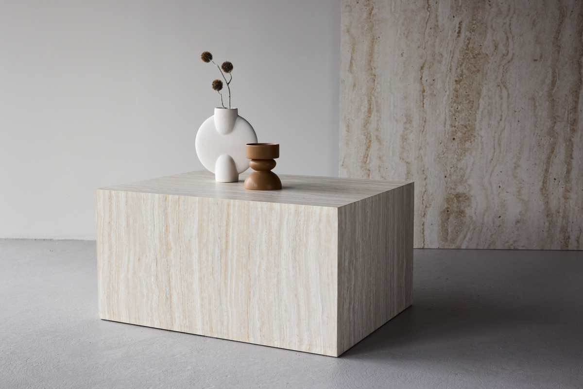 Mesa de centro 'Myrsjö' 80x60cm - Beige