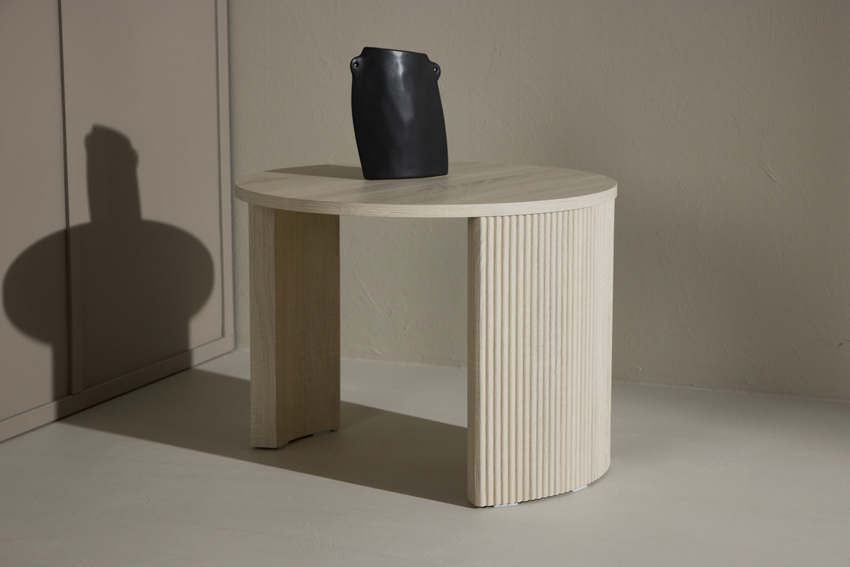 Mesa de centro 'Bristol' 60x45cm - Pigmentada blanca