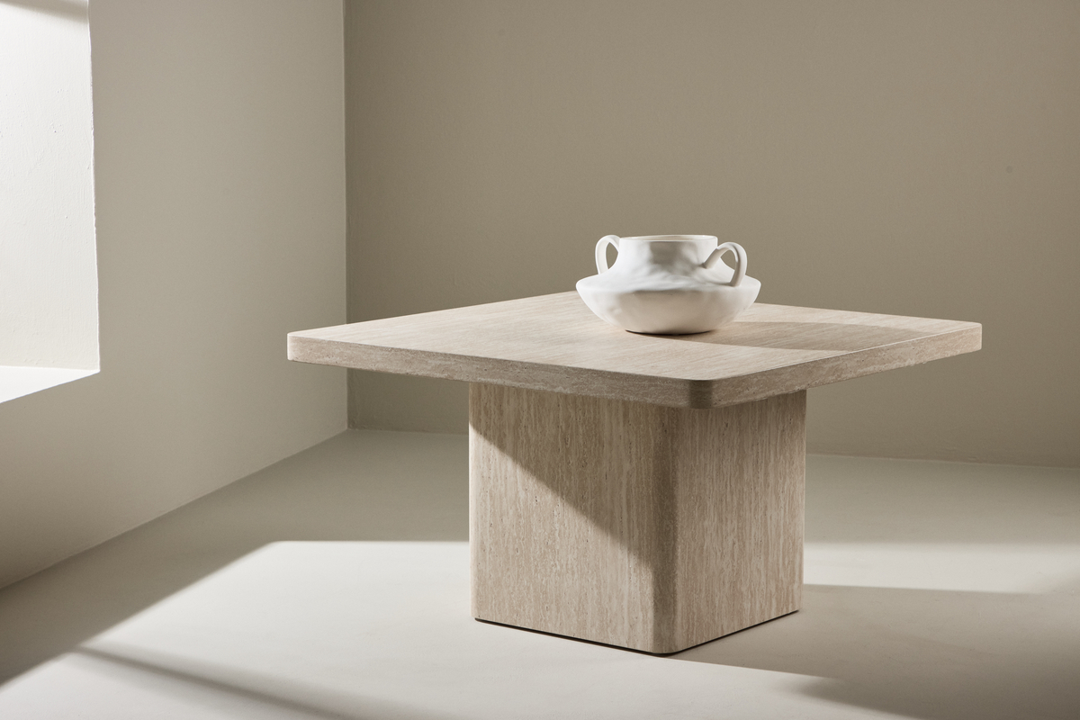Mesa de centro 'Qvart' 80x80cm - Beige